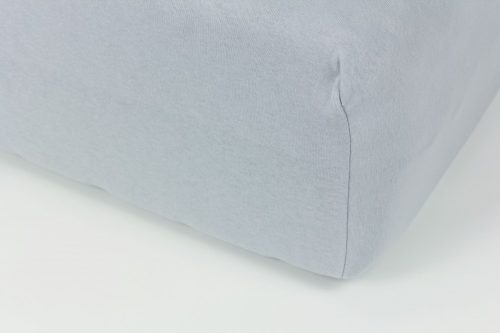 ELY Gumis jersey lepedő - világos szürke- 160 x 200 cm