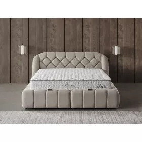   Infiniza Calm Velvet03 Ágykeret 140x200 cm - Calm Ágyneműtartós Ágykeret