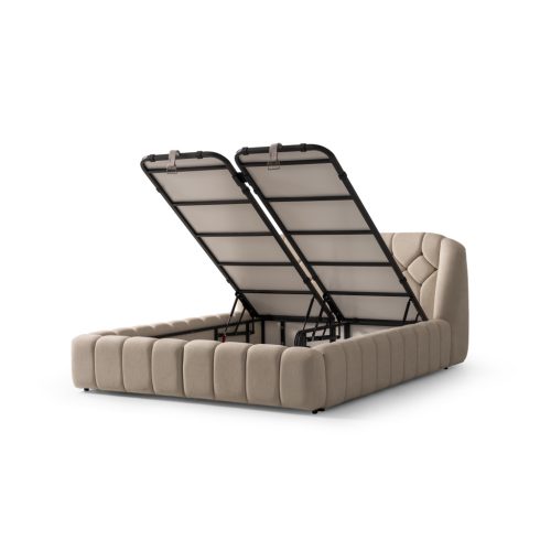 Infiniza Calm Velvet03 Ágykeret 140x200 cm - Calm Ágyneműtartós Ágykeret