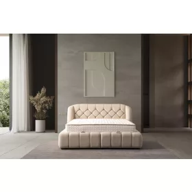   Infiniza Calm Velvet01 Ágykeret 160x200 cm - Calm Ágyneműtartós Ágykeret