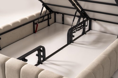 Infiniza Calm Velvet01 Ágykeret 160x200 cm - Calm Ágyneműtartós Ágykeret