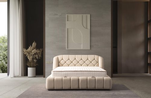 Infiniza Calm Velvet14 Ágykeret 180x200 cm - Calm Ágyneműtartós Ágykeret