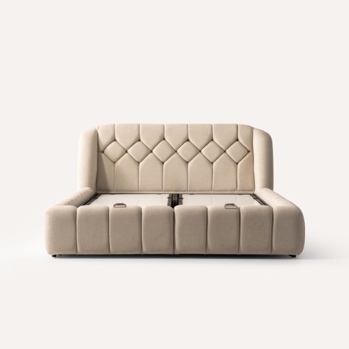 Infiniza Calm Velvet14 Ágykeret 180x200 cm - Calm Ágyneműtartós Ágykeret