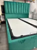 Infiniza Relax Ágykeret 160x200 cm Smaragd Zöld kárpittal - BEMUTATÓ DARAB