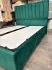 Infiniza Relax Ágykeret 160x200 cm Smaragd Zöld kárpittal - BEMUTATÓ DARAB
