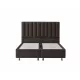 Infiniza Relax Ágykeret Sötét Barna Kárpittal 160x200 cm - Relax Ágyneműtartós Ágykeret