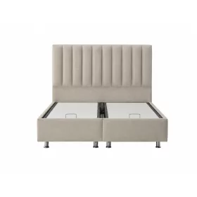   Infiniza Relax  Ágykeret 180x200 cm Világos Bézs Kárpittal - Relax Ágyneműtartós Ágykeret