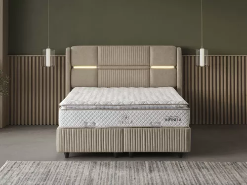 Infiniza Tesla Ágykeret 160x200 cm - Tesla Ágyneműtartós Ágykeret 