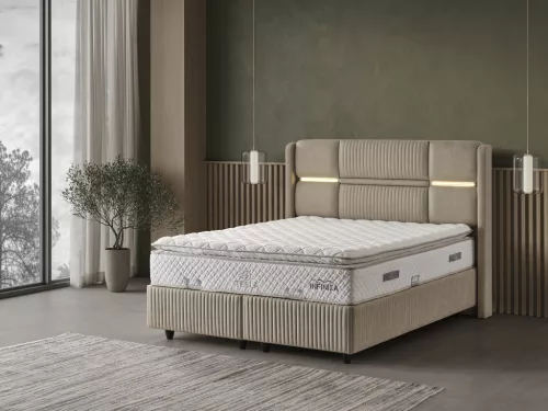 Infiniza Tesla Ágykeret 160x200 cm - Tesla Ágyneműtartós Ágykeret 