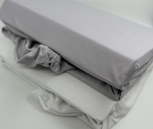 Infiniza Bambuszos Gumis jersey lepedő - szürke - 160x200 cm