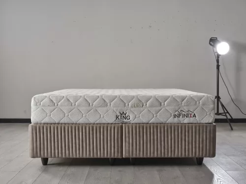 Infiniza King Ortopéd Matrac - 7 zónás táskarugós szállodai matrac, levehető cipzáros huzat 160x200x25cm 
