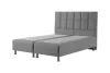 Infiniza Szállodai Springbox Ágy és Matrac szett - Kárpitozott Szürke Boxspring 160x200 cm