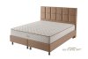 Infiniza Szállodai Springbox Ágy és Matrac szett - Kárpitozott Beige Boxspring 180x200 cm