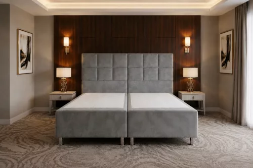 Infiniza Szállodai Springbox Ágykeret - Kárpitozott Boxspring 80x200 cm