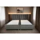 Infiniza Szállodai Springbox Szürke Ágykeret(BFV 27 Szín) - Kárpitozott Boxspring 160x200 cm
