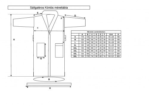 Infiniza Darázs mintás fehér köntös (S)