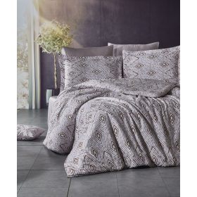 TRIGON BEIGE pamut-szatén ágyneműhuzat - 3 részes  TRIGON BEIGE pamut-szatén ágyneműhuzat - 3 részes