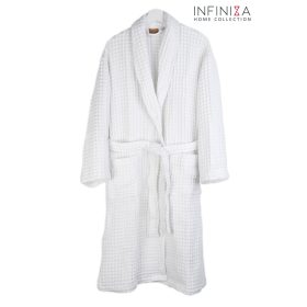Infiniza Waffle Színes Köntös - Fehér - XL Infiniza Waffle Színes Köntös - Fehér - XL