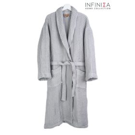 Infiniza Waffle Színes Köntös - Szürke - XL Infiniza Waffle Színes Köntös - Szürke - XL