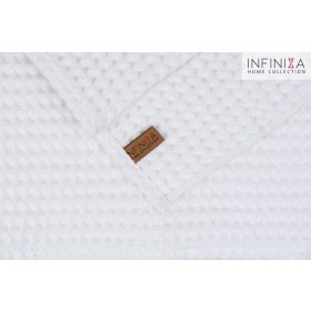 Infiniza Waffle Színes Törölköző Szett - Fehér - 70x140 és 50x100 cm   Infiniza Waffle Színes Törölköző Szett - Fehér - 70x140 és 50x100 cm