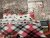 CHECKERED-RED PAMUT ÁGYNEMŰHUZAT GARNITÚRA - 3 RÉSZES
